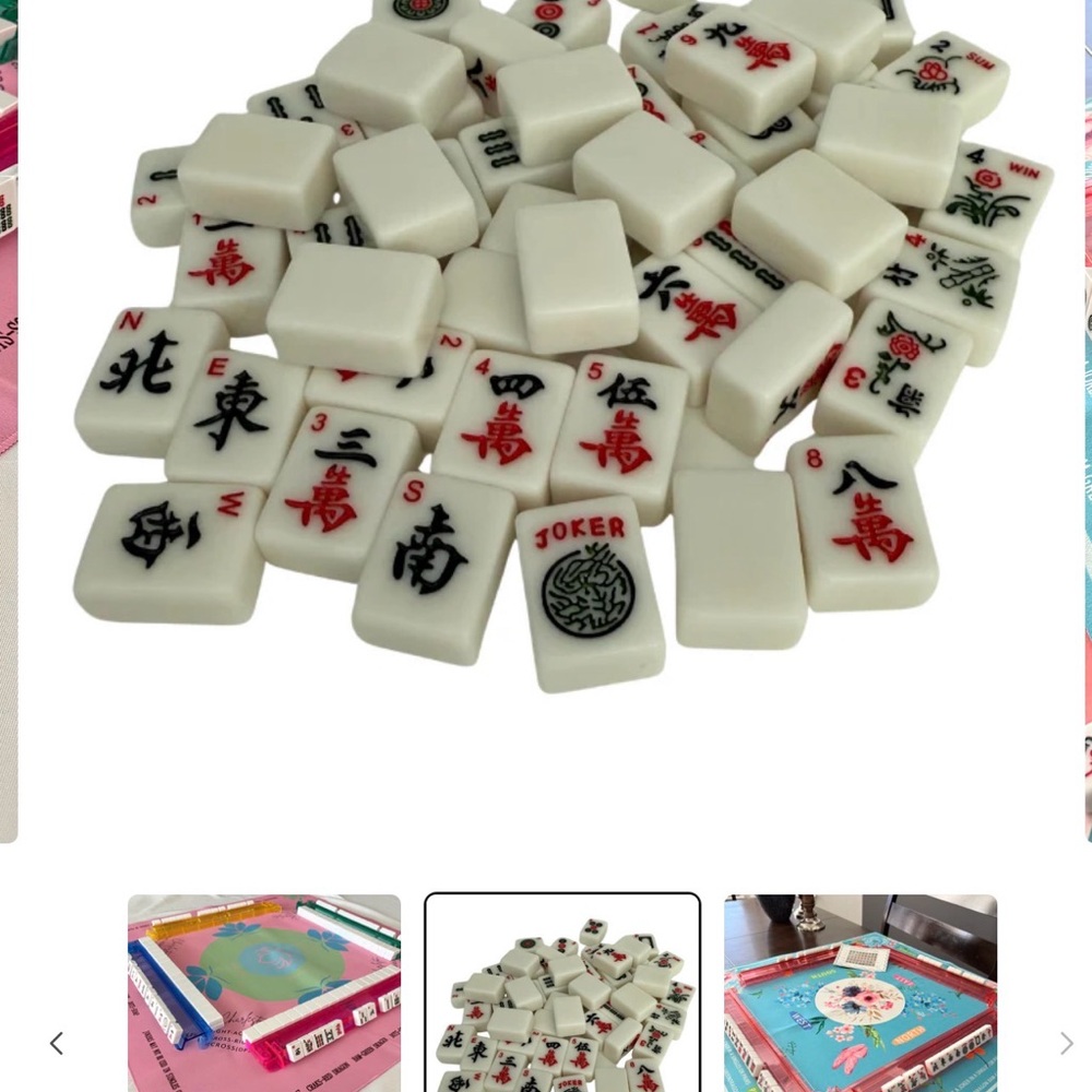 Mahjong Studios Essential Tile Set - White